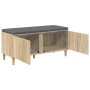 vidaXL Flurbank mit Kissen mit Speicher Sonoma-Eiche 100 x 38 x 46 cm 891538_5