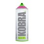 Kobra LP Buntlack Spray 400ml in Telemagenta Pink Matt, Dose mit grünem Sprühkopf.