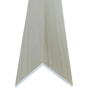 Winkelleiste Esche grau, 30x30mm, 2500mm Länge, aus Kunststoff.