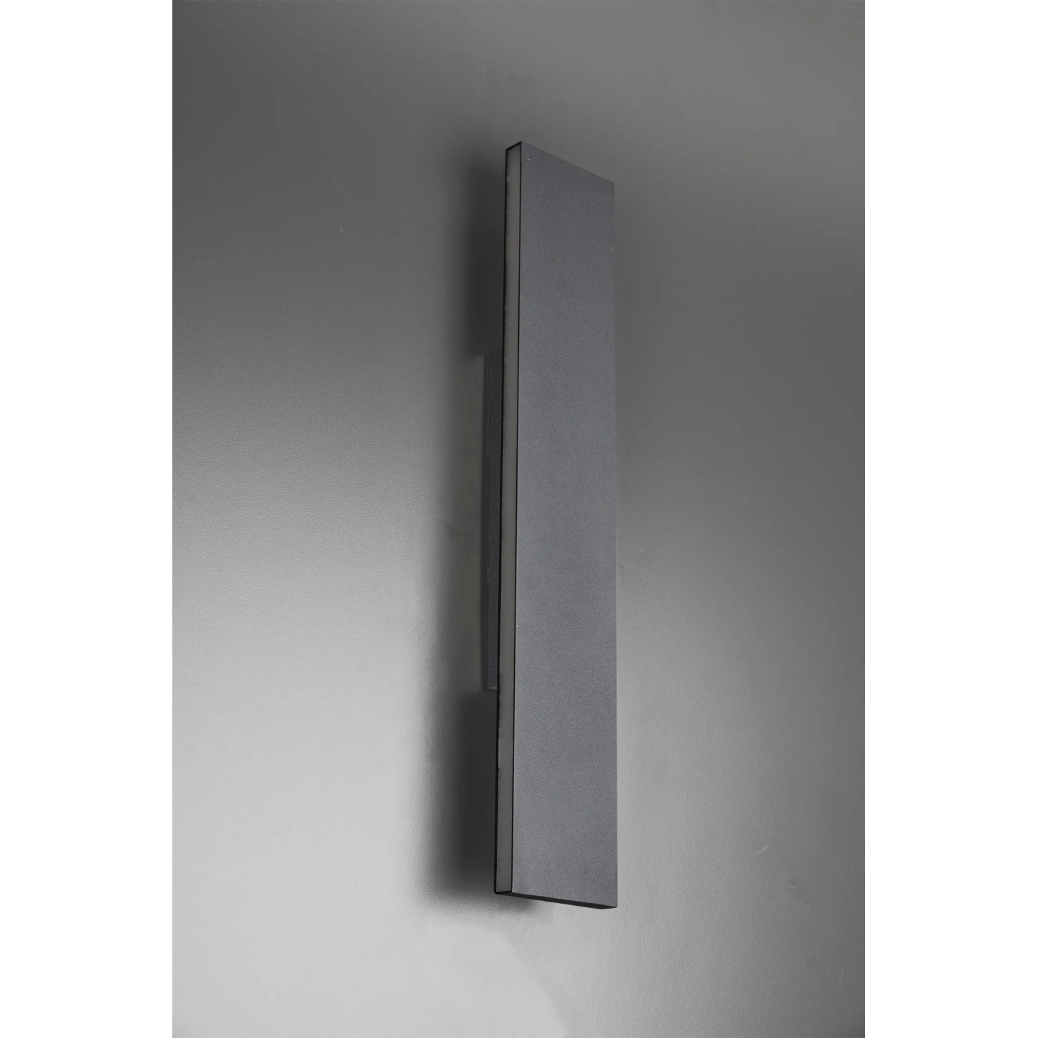 Moderne LED-Wandlampe Concha von Trio Leuchten in Anthrazit, 80x47cm, für stimmungsvolle Beleuchtung.