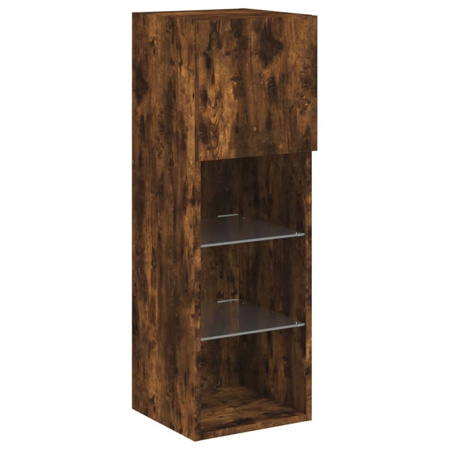 vidaXL TV-Schrank mit LED-Leuchten Räuchereiche 30,5x30x90 cm 837009 günstig online kaufen