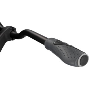 Ergonomische Fischer Lenkergriffe Trio, schwarz-grau, für hohen Komfort und sicheren Halt am Fahrrad.