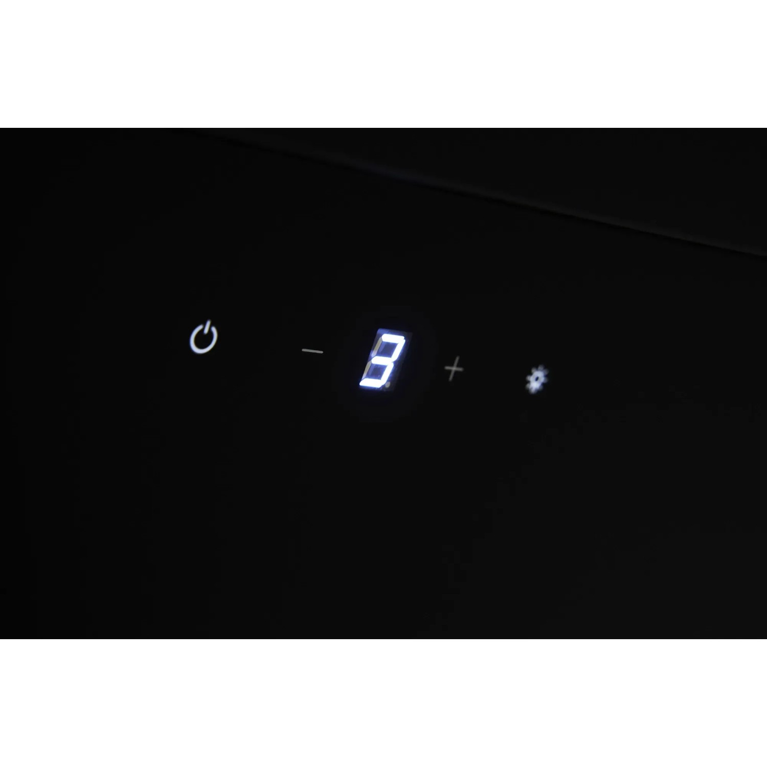 Detailaufnahme: Schwarze Respekta Kopffreihaube CH-66038-90SAM mit digitaler Anzeige.
