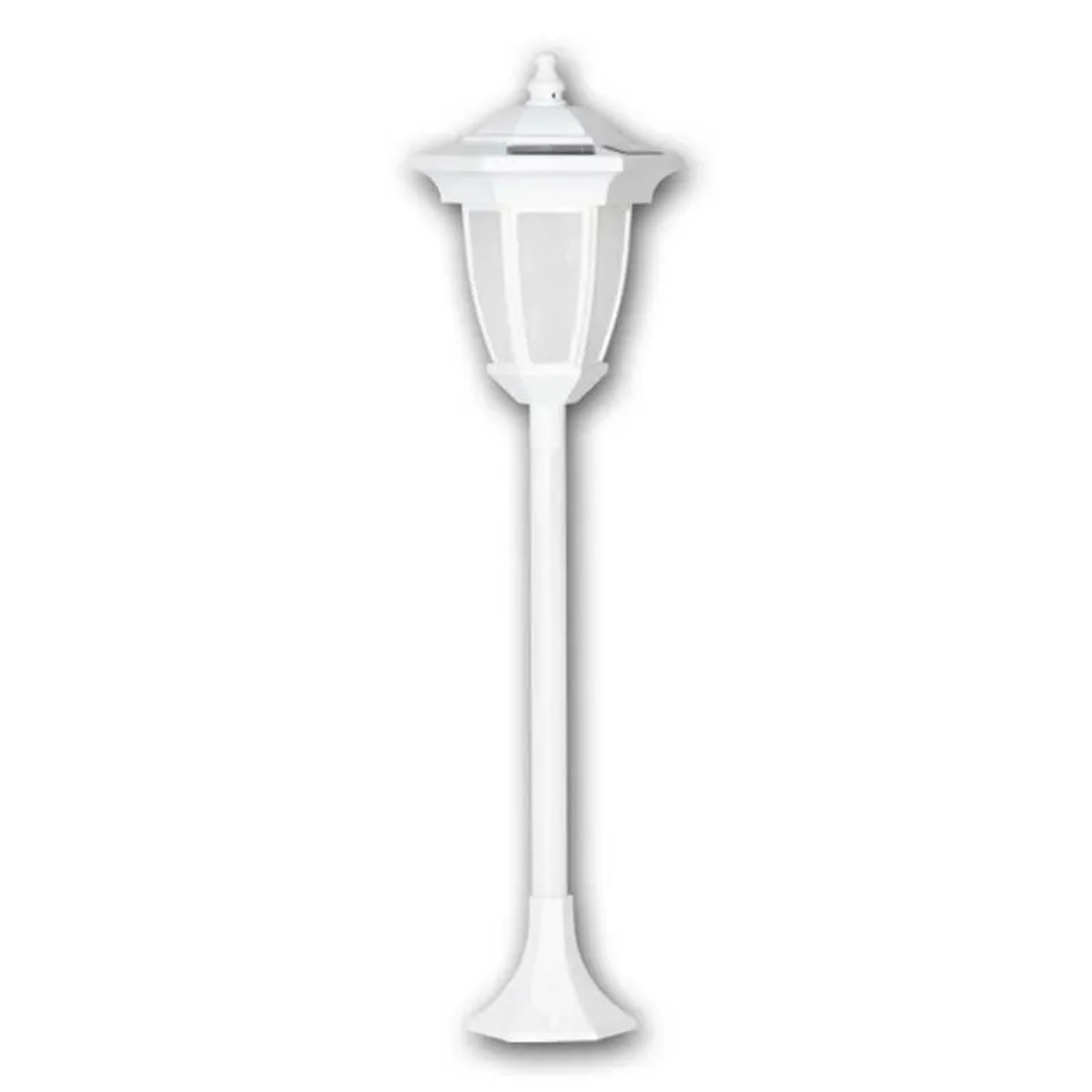 Star Trading LED Solar Laterne FLAME 4in1 Weiß Kunststoff