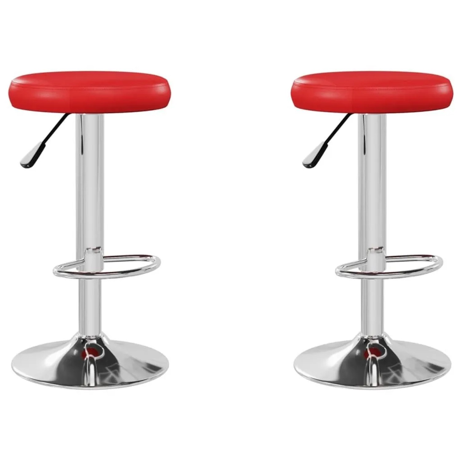vidaXL Barhocker 2 Stk Rot Kunstleder 333099