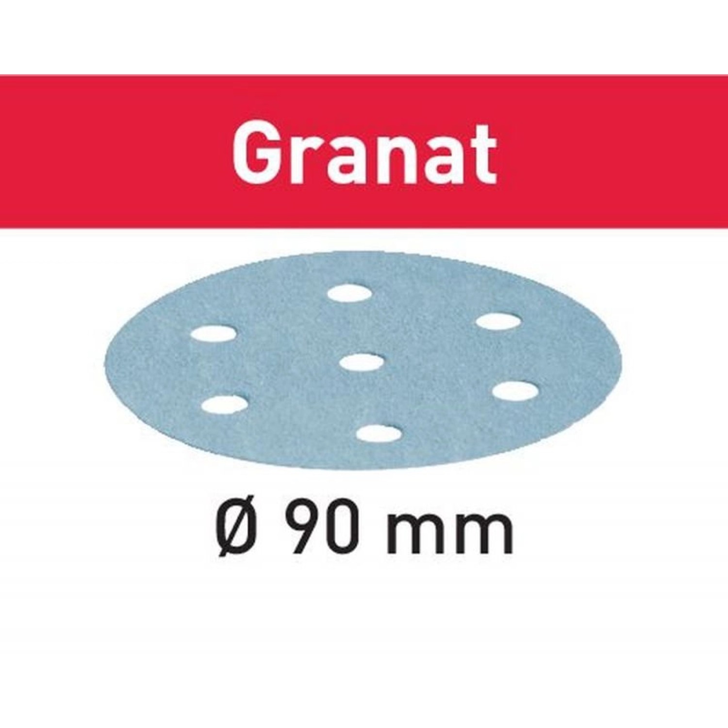 Festool Schleifscheibe STF D90/6 P100 GR/100 Granat – 497366
