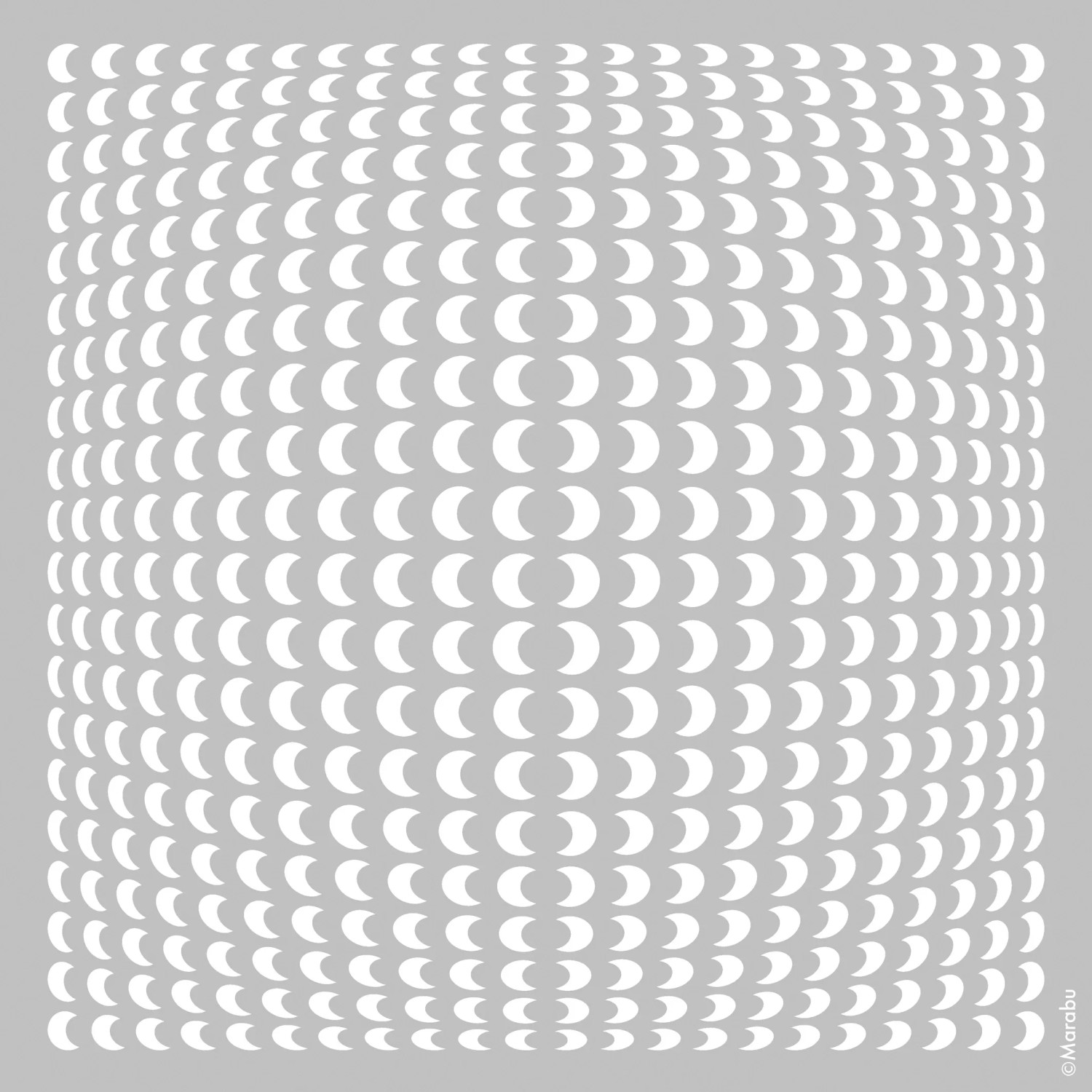 Marabu Schablone 33 x 33 cm Half Moon