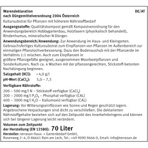 Pflanzerde torffrei 70L: Universelle Erde zum Pflanzen im Garten & Beet.