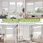 SALCAR Wabenplissee Thermo Plissee Klemmfix ohne Bohren Verspannt Verdunkelnd Blickdicht Weiß 80x120cm für Fenster und Tür Sonnenschutz Hitzeschutz_8
