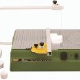 Proxxon Thermocut 230/E Heißdraht-Schneidegerät für Modellbau, mit Werkstück und Zubehör.