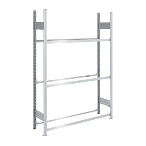 Verzinktes PROREGAL Reifenregal Tire Pro, 200x130x43cm, 3 Ebenen für bis zu 6 Reifen pro Ebene.