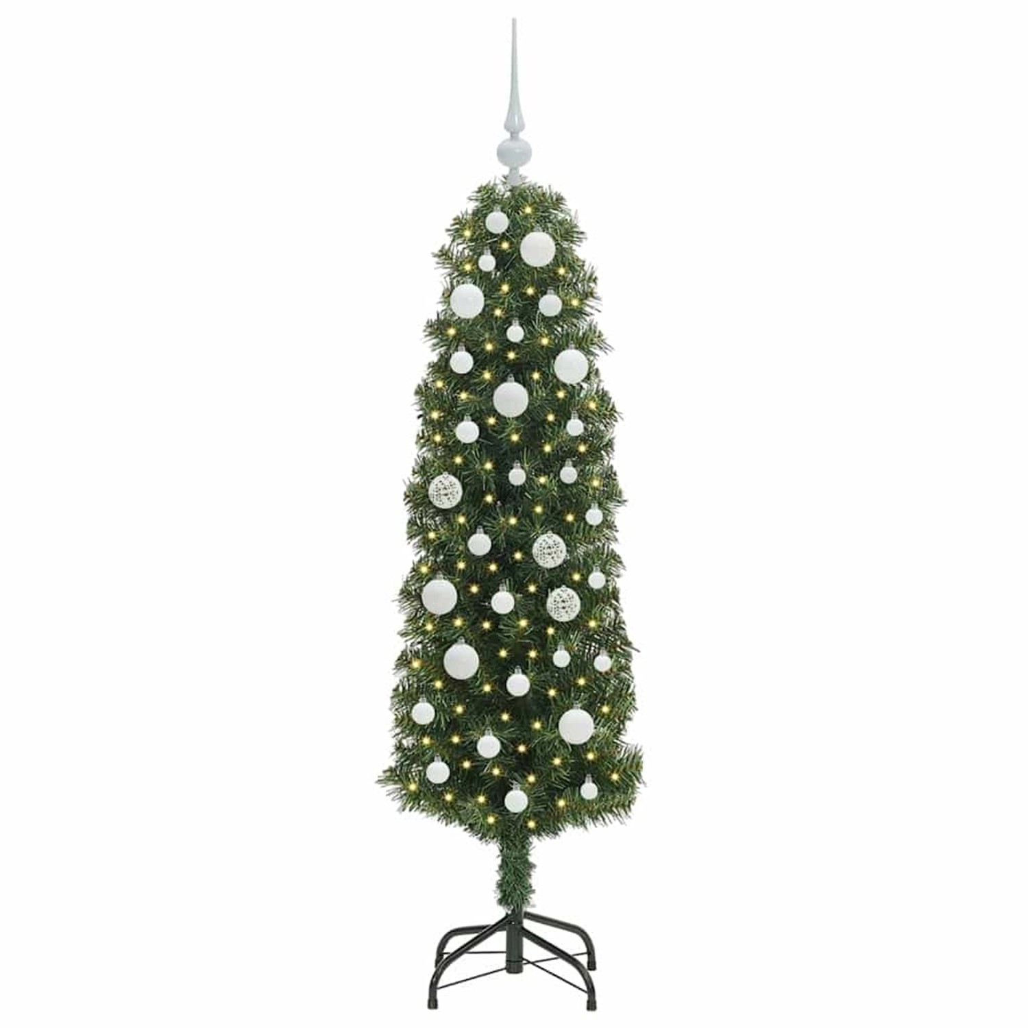 vidaXL Künstlicher Weihnachtsbaum mit 150 LEDs mit Ständer Grün 150 cm 3394933