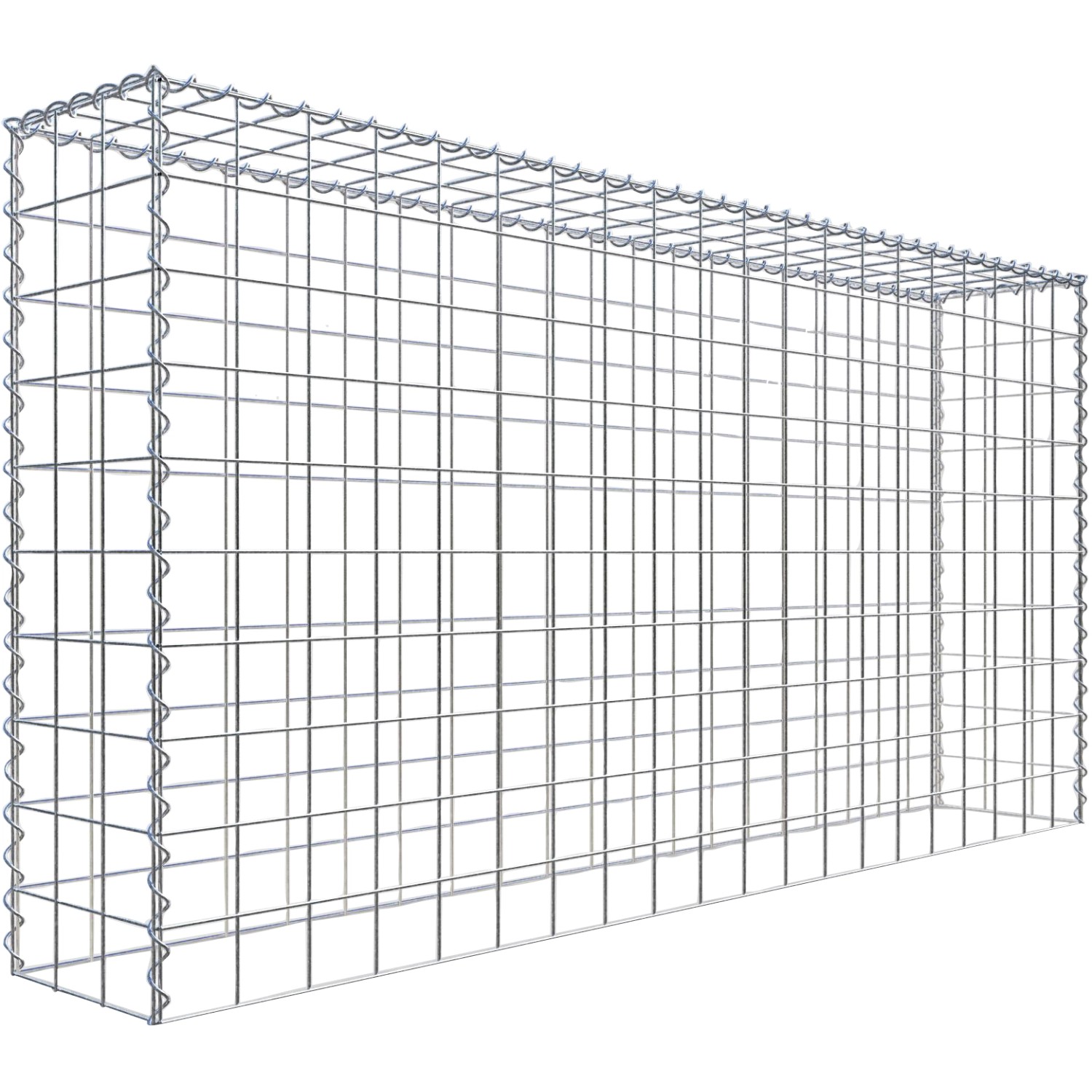 Gabiona Gabione-Anbaukorb Typ 3 100 x 200 x 30 cm Maschenw 10 x 10 cm