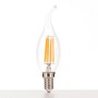 Dimmbare LED-Windstoßkerze E14, 4,5W, 40W, 470lm, 2700K, Warmweiß, Klar für Leuchtmittel.