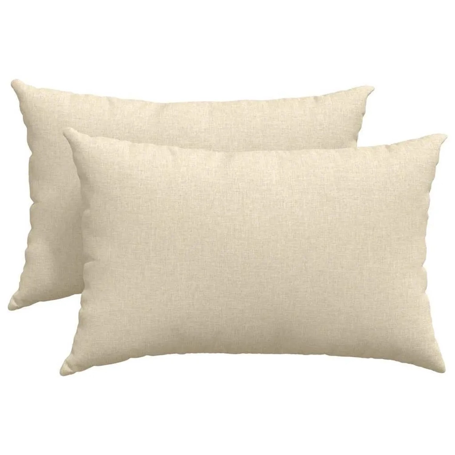 vidaXL Sofakissen 2 Stück Creme 60 x 40 cm Stoff 42013660