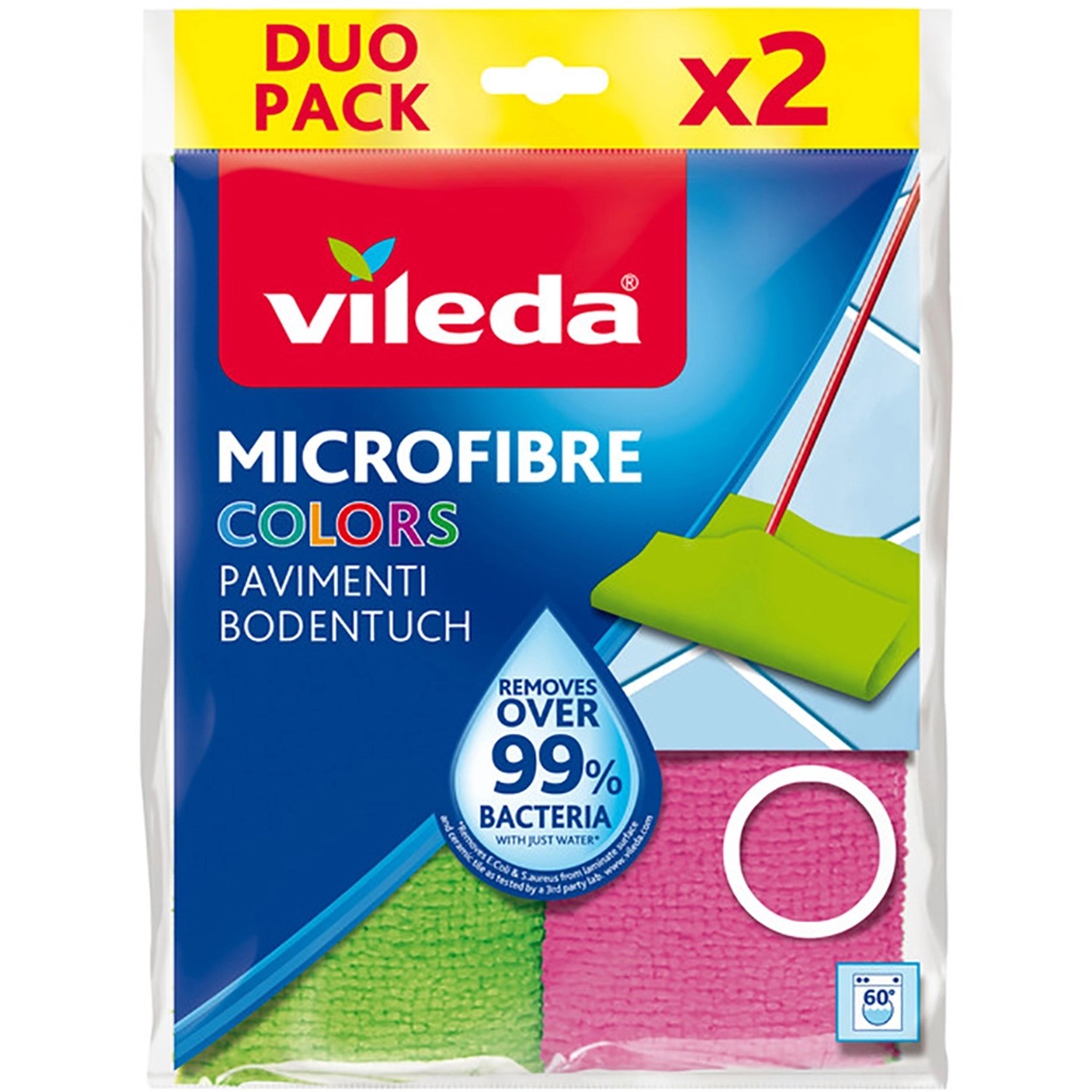 Vileda Bodentuch Mikrofaser Colors 2er Pack