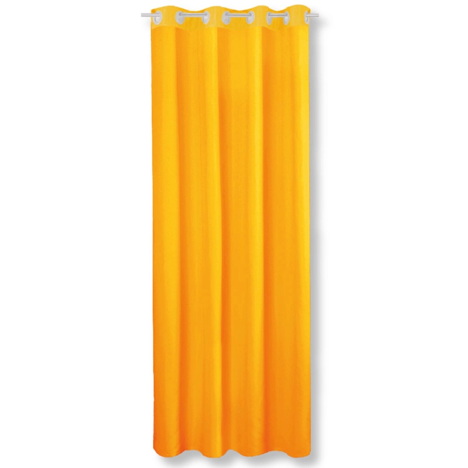 Bestgoodies Dekoschal Ellen Ösen Blickdicht 140 cm x 175 cm Orange 2er Pack günstig online kaufen