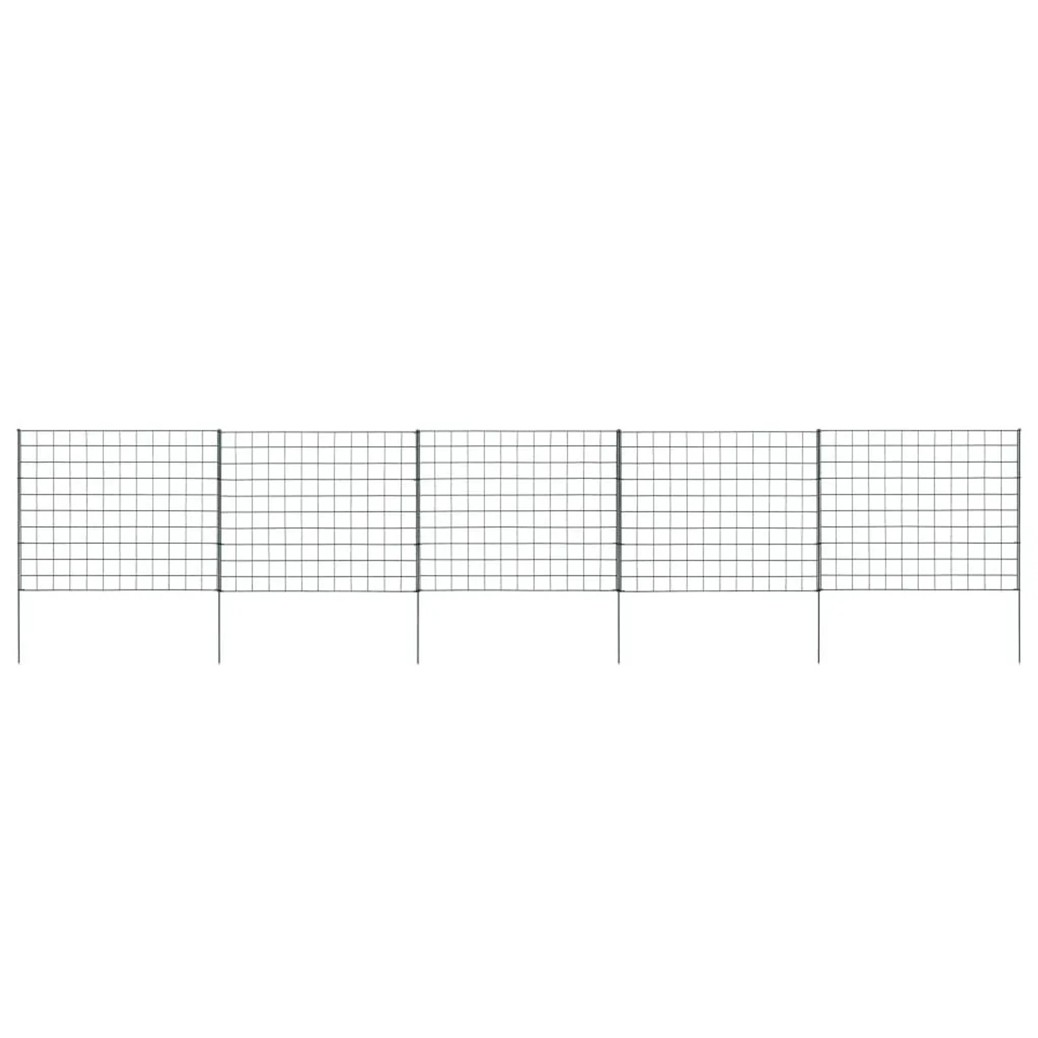 vidaXL Gartenzaun Set 77,5x64 cm Grün 146102