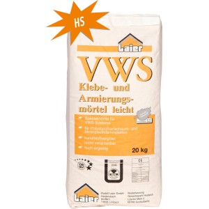 Laier Klebe- und Armierungsmörtel Leicht HS, 20 kg Sack für Vollwärmeschutz-Systeme.