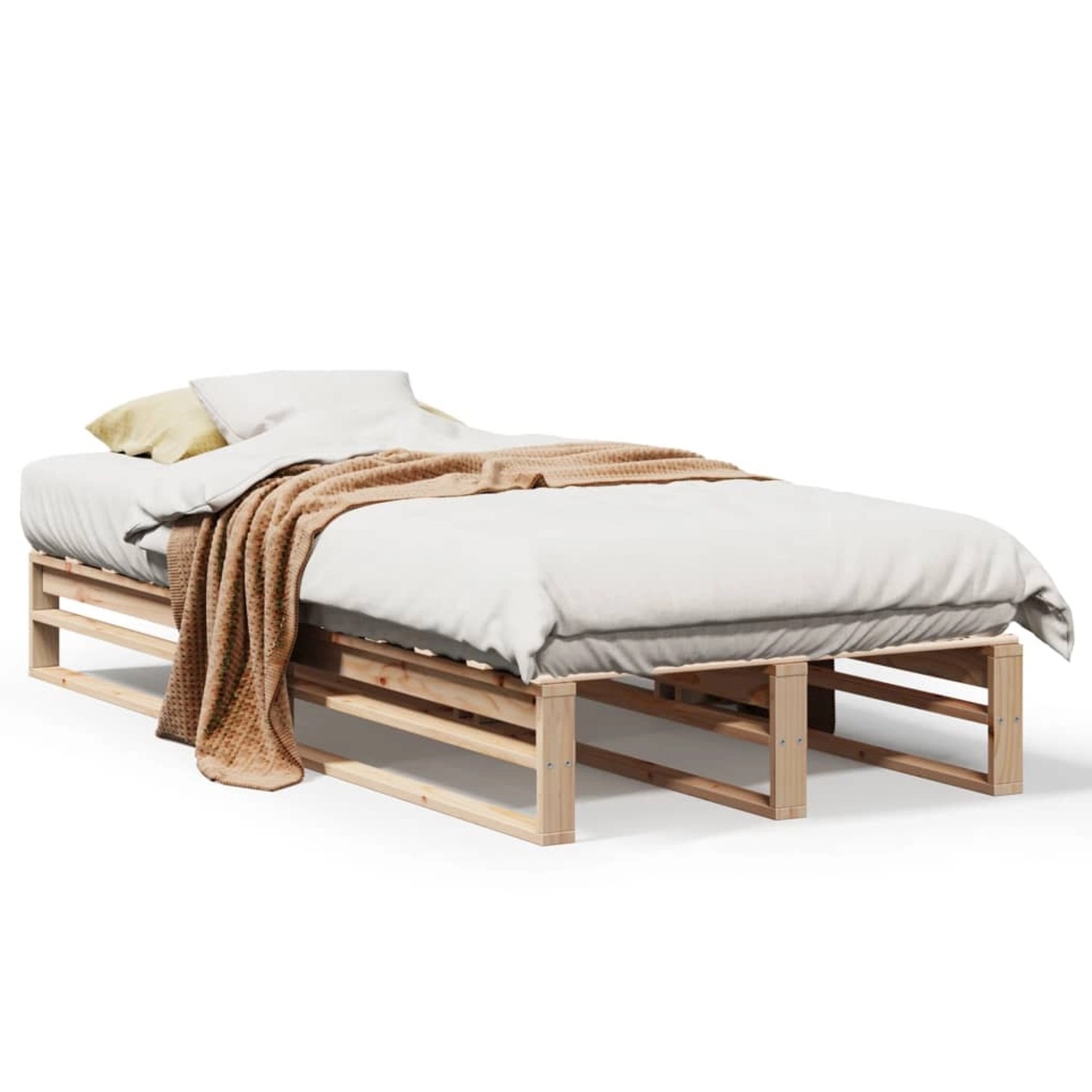 vidaXL Massivholzbett ohne Matratze 100x200 cm Kiefernholz 850836 günstig online kaufen