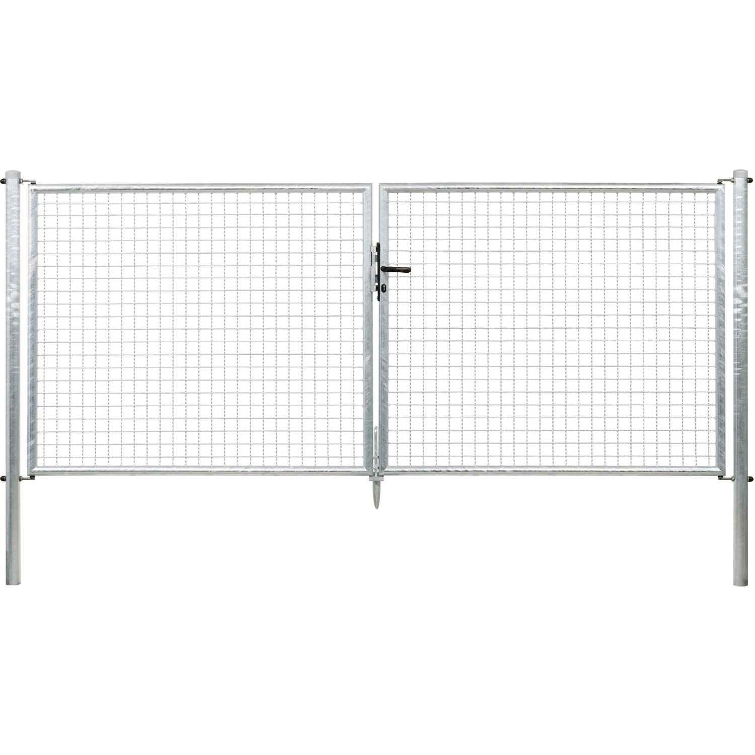 Doppeltor für Maschendraht- u. Fix-Clip Pro-Zaun Feuerverzinkt 125 x 300 cm