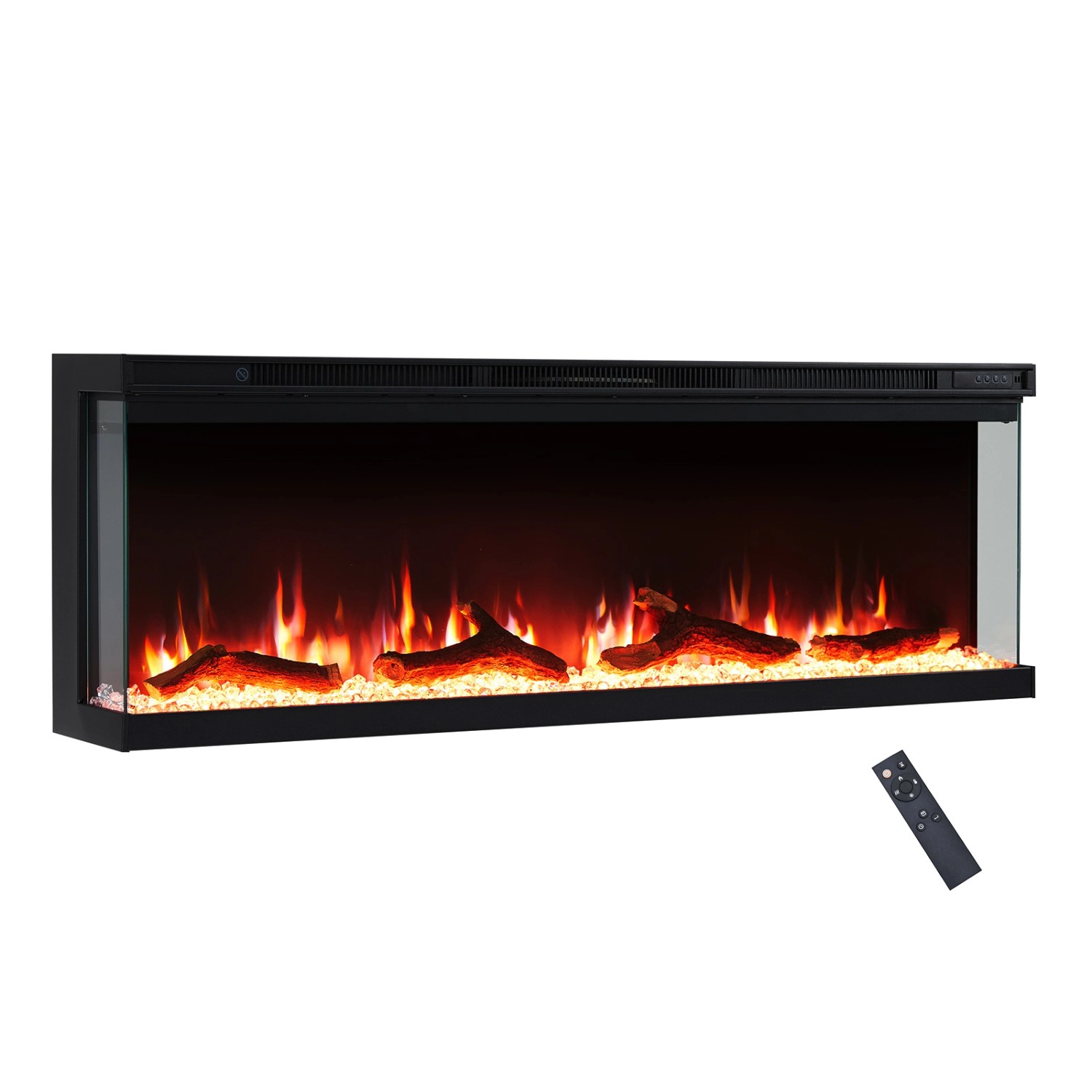 BALDERIA OR-50 Elektrokamin Wandkamin oder Einbaukamin Heizung 3D-Flammenef günstig online kaufen