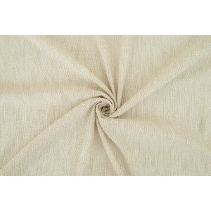 Nahaufnahme des beigen, halbtransparenten Bricoflor Vorhangs Dean mit verdeckten Schlaufen.