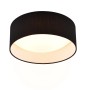 Schwarze Reality LED Deckenleuchte Locarno, Ø 30cm, für Wohn- und Schlafbereich.