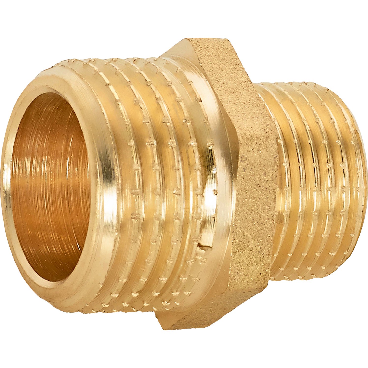 Gewinde-Reduziernippel Ø 21 mm x  Ø 16,7 mm Messing