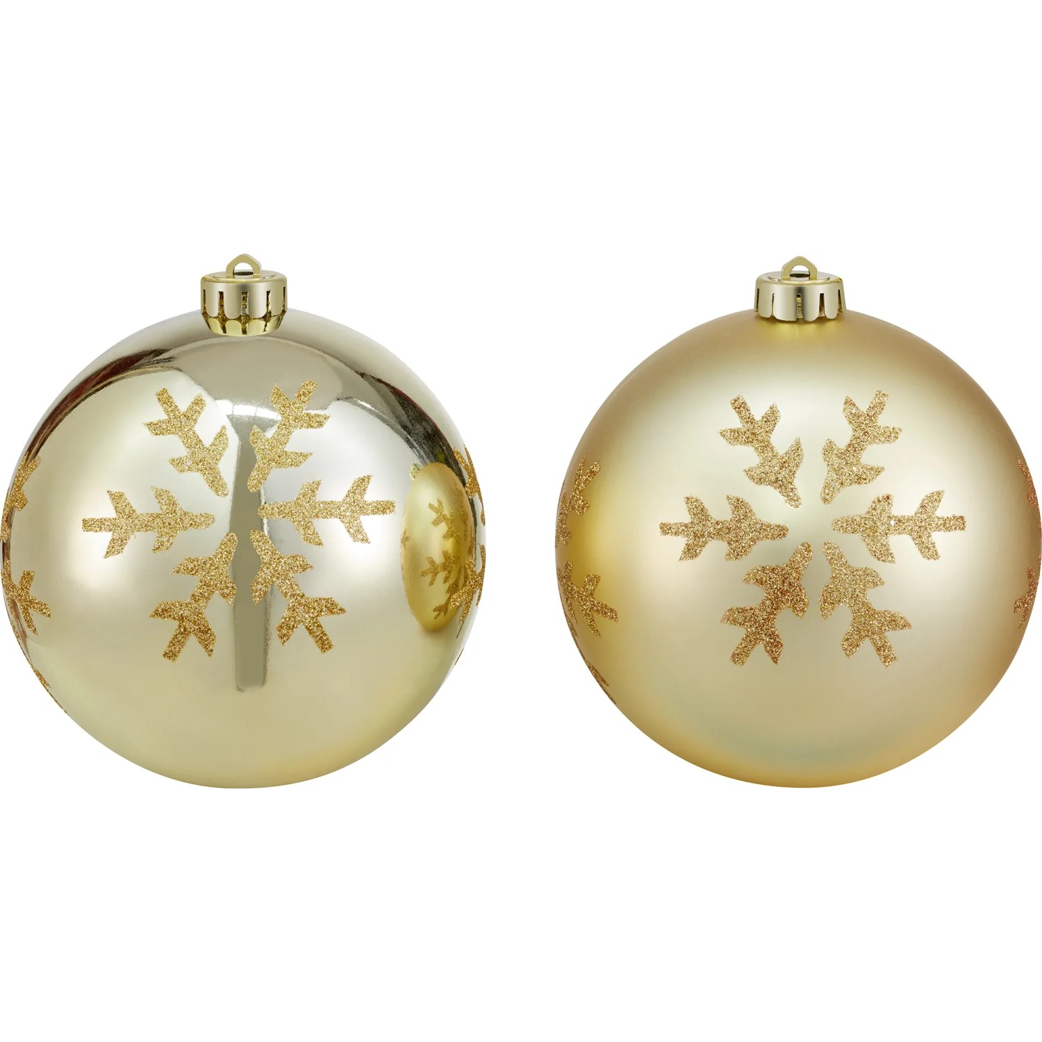 Weihnachtskugel Hellgold Ø 14 cm
