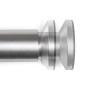 SOTECH Möbelfuß ALPHA aus gebürstetem Aluminium in Edelstahloptik, 150 mm hoch. Stabil und höhenverstellbar.