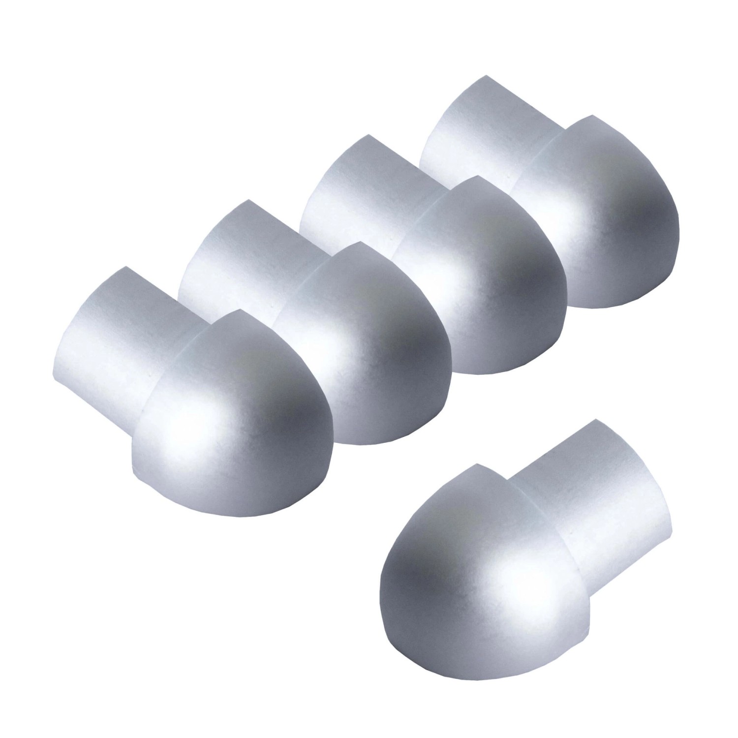Dalsys Außeneck Fliesenschiene Viertelkreis 5x 8mm Aluminium Silber Matt günstig online kaufen