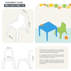 KMND Kinderstuhl Oliv 1er Set 20853