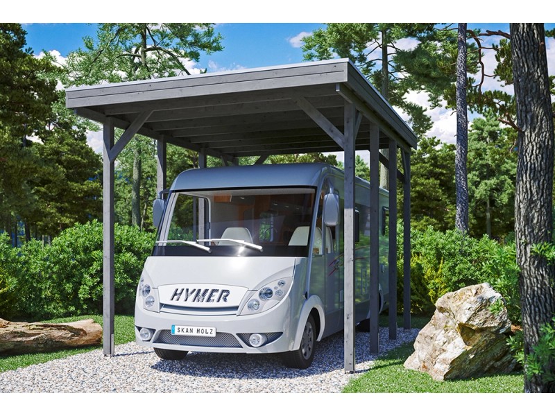 Carport Friesland Caravan Schiefergrau 397 x 555 cm kaufen bei OBI