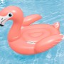 Bestway Schwimmtier Flamenco im Pool, rosa Flamingo Luftmatratze mit Haltegriffen.