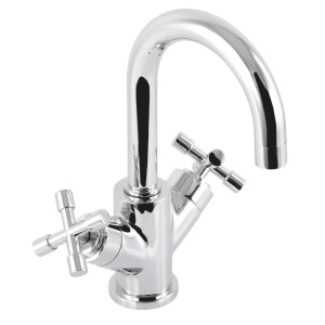 Sanitop-Wingenroth Waschtischarmatur Sydney, Zweigriffmischer in Chrom.