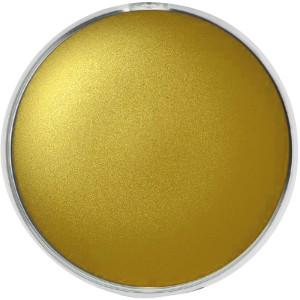 Goldene Metallic-Farbe der Giotto Kinderschminke im transparenten Döschen.