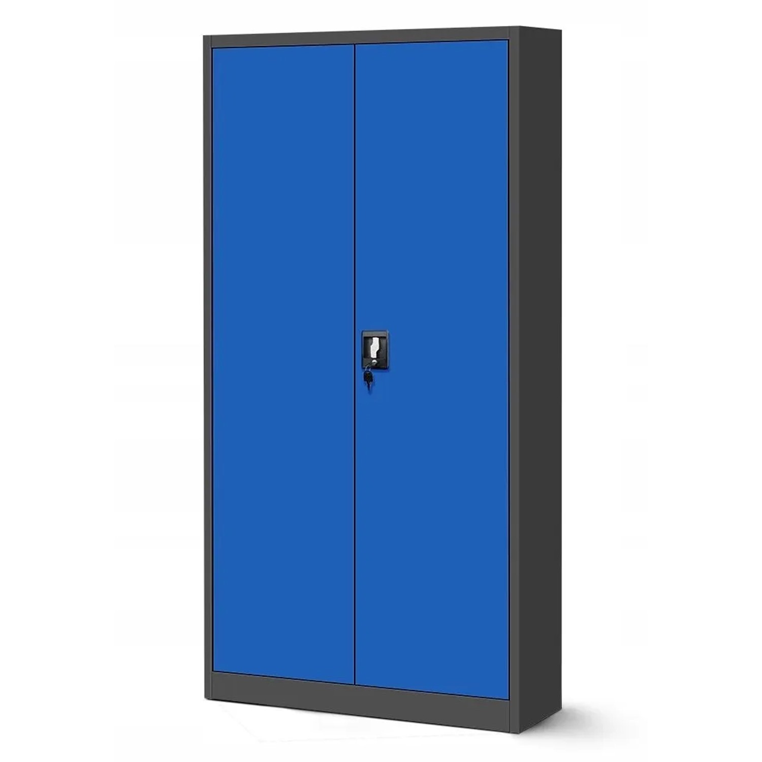 Jan Nowak Aktenschrank Metallschrank JAN H Blau 195x90x40 cm mit 3-Punkt-Ve günstig online kaufen