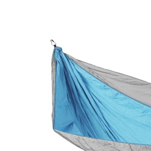 Svita Hängematte, blau-grau, für 1-2 Personen, mit Befestigung, ideal für Camping & Outdoor.