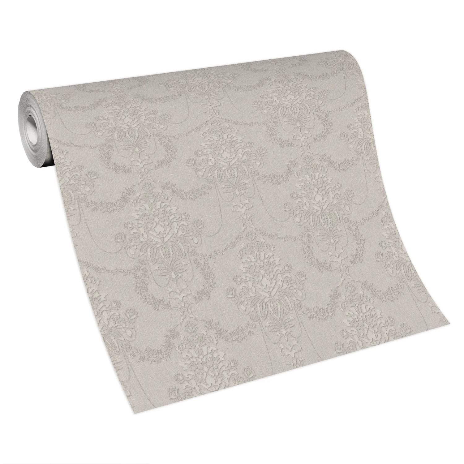 Papier Peint Intissé Baroque Noir Versailles Erismann - 0,53x10,05m - Neuf
