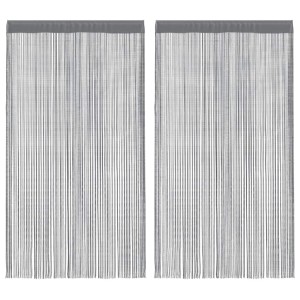 vidaXL Fadenvorhänge 2 Stk Anthrazit 140x250 cm 4102052