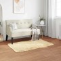 vidaXL Kunstschaffell Teppich Tafalla Creme 80 x 150 cm Polyester 42021500_2