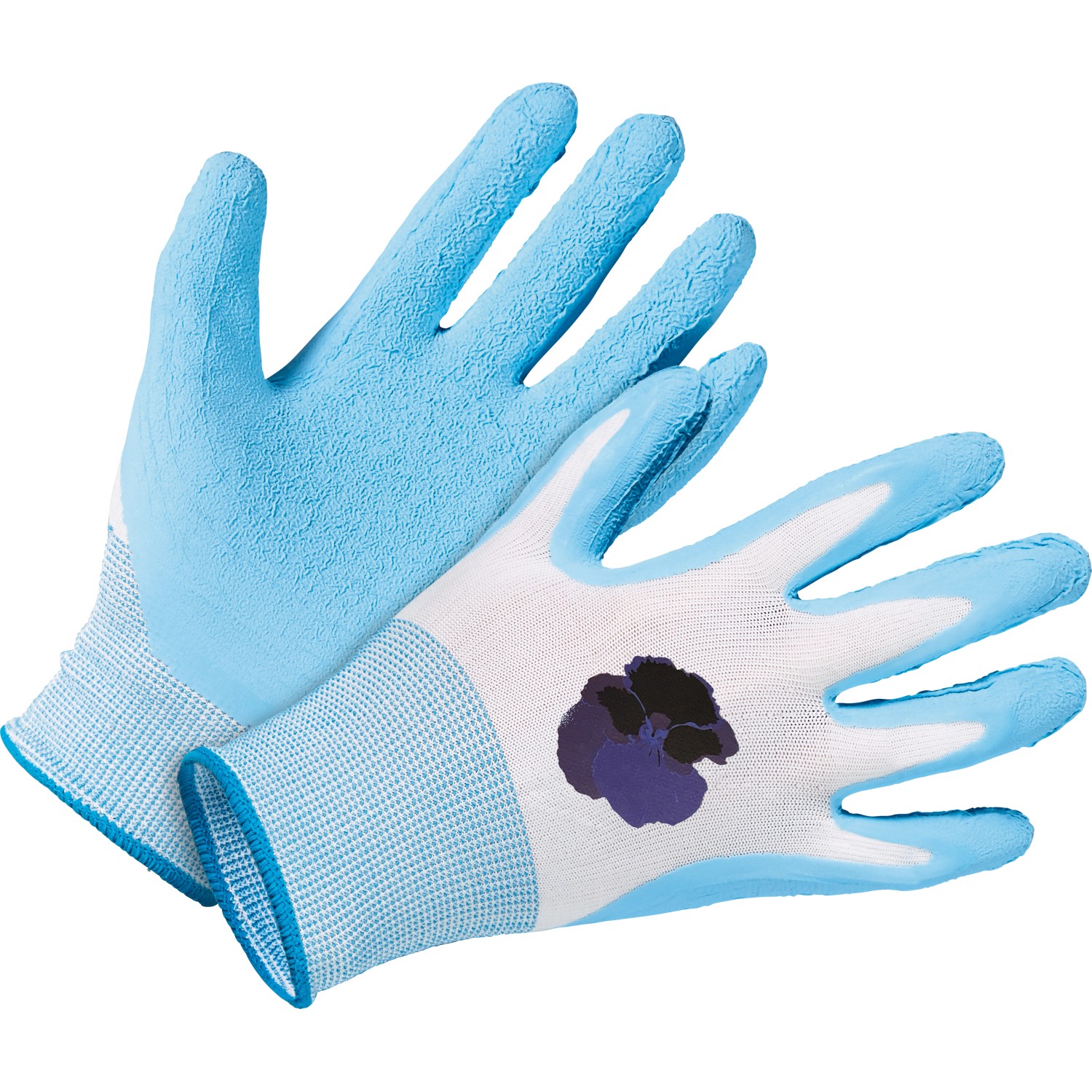 LUX Gartenhandschuh Latex Blau Gr. 8