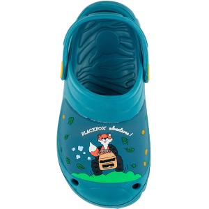 Blauer Blackfox Kinderclog Clever Gr. 22/23 mit Fuchs-Motiv für Garten & Freizeit.