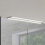 Fackelmann Spiegelschrank Luna, anthrazit, 80 cm, mit LED-Beleuchtung und Softclose-Türen.
