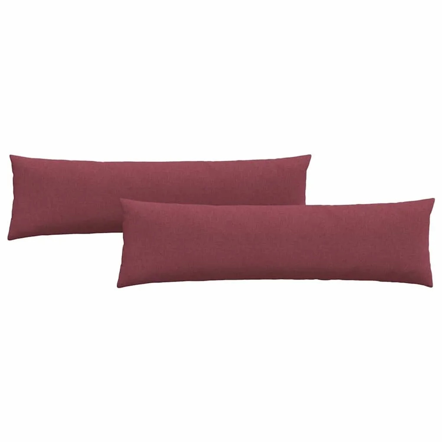 vidaXL Sofakissen 2 Stück Weinrot 145 x 40 cm Stoff 42013828