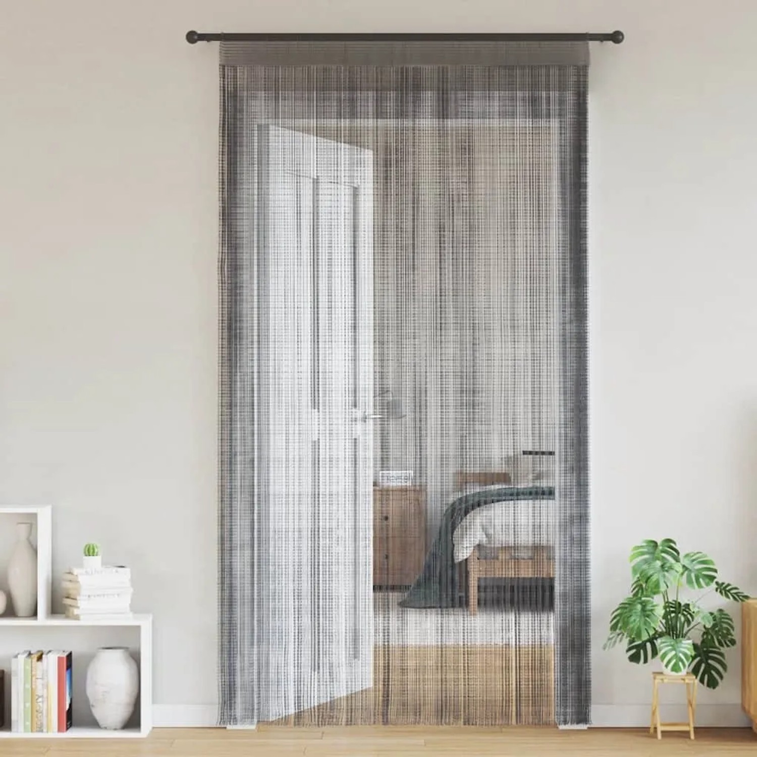 vidaXL Fadenvorhänge 2 Stk Anthrazit 140x250 cm 4102052_2