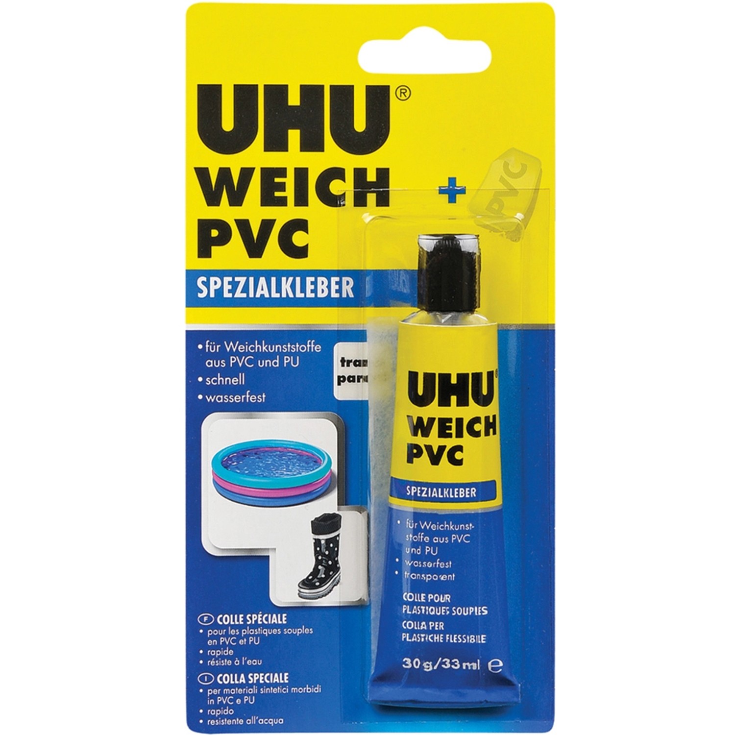 Uhu Weich PVC Spezialkleber Transparent 30 g