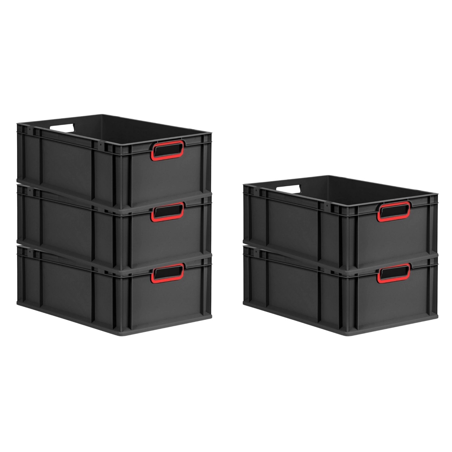 PROREGAL SparSet 5x Eurobox Nextgen Color HxBxT 22x40x60cm 44 Liter Griffe günstig online kaufen