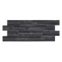 Klimex Verblender Feinsteinzeug UltraStrong Firenze 4D, 40x16 cm, Anthrazit. Wandverkleidung für Innen & Außen.